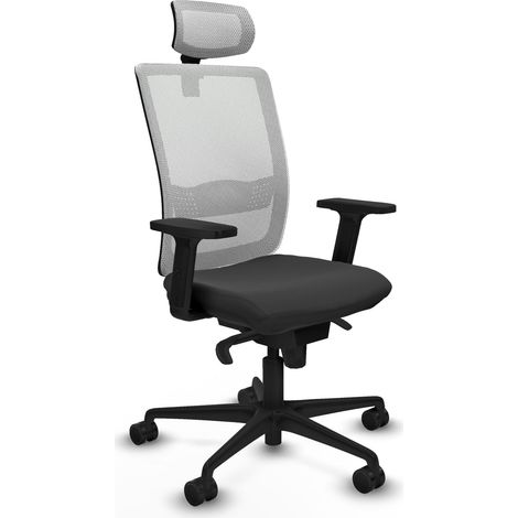 Chaise bureau piqueras y crespo ergonomique noir mousse