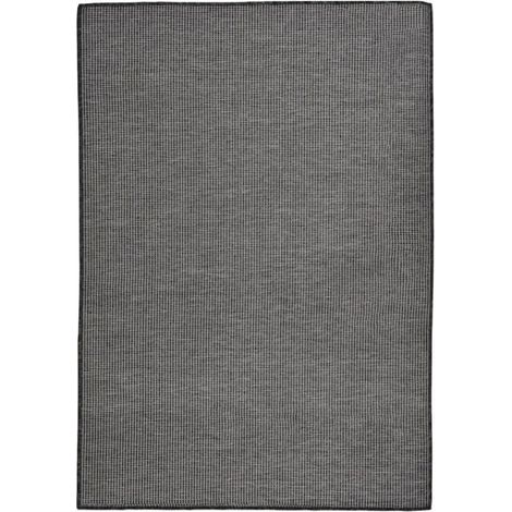 Tapis d'extérieur tissé à plat, 160 x 230 cm, gris (1/5)