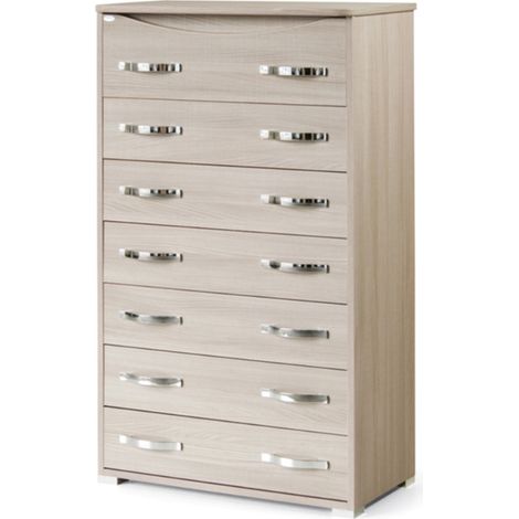 Cassettiera olmo con 7 cassetti in legno nobilitato. (1/2)