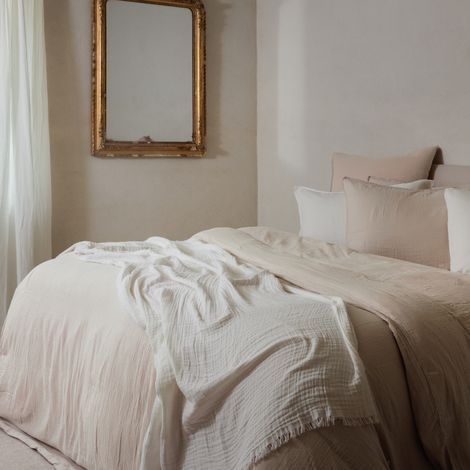 Parure de lit MILOS coton Taie 65x65 cm 260x240 cm (1/5)