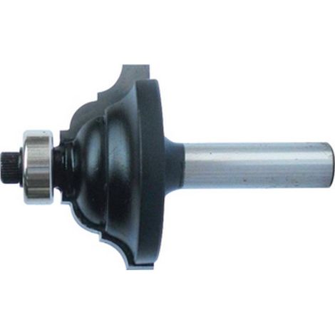 Fresa de perfilar, herramienta de madera, Ø : 35,0 mm, radio 4,8 mm, Largo útil 15,9 mm, Largo total : 57 mm