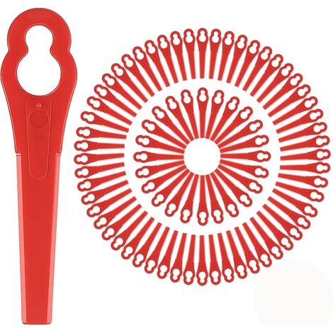 150 lames plastique de rechange - Compatibles FRT18A, FRT18A1, Art 46155, FRT20A1 - Couleur rouge - Lot économique et durable. (1/5)