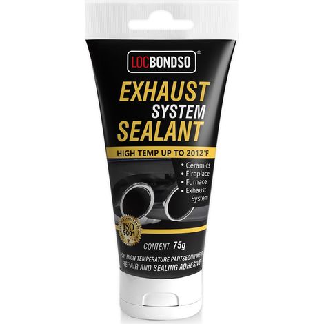 Pate echappement 1100°C pour Voiture/Moto (75g),Mastic echappement Voiture, Utilisé pour colmater Les Petits Trous, Les Points de Rouille et Les Fissures (1/5)
