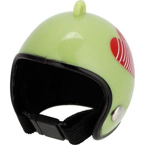 Casque de poulet Protection drôle poule casque de sécurité accessoire de capuche de sécurité pour oiseaux (forme de coeur vert) (1/5)