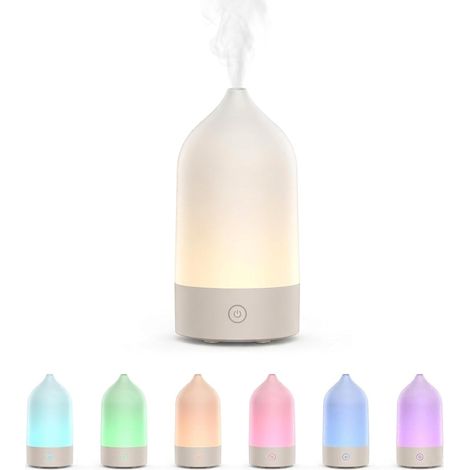 Diffusore di oli essenziali da 120 ml con spegnimento automatico, che combina aromaterapia ad ultrasuoni e umidificatore per il relax e il benessere. (1/5)