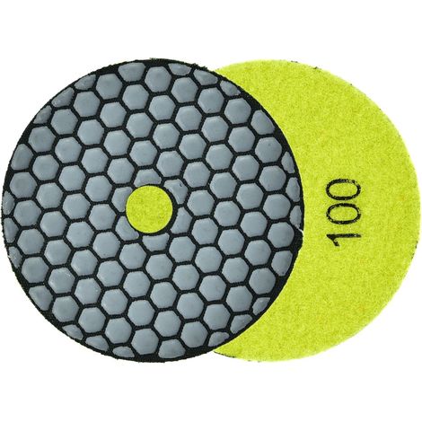 Polierscheibe zum Trockenschleifen von Steinzeug 100 mm GR100 (5/250) (1/4)