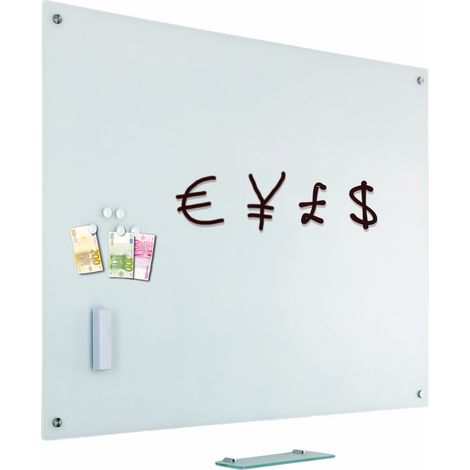 Pannello di vetro 100x150 cm - bianco (1/5)