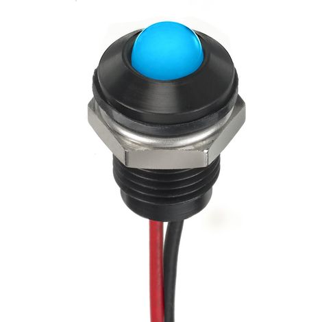 Voyant LED lumineux Bleu RS PRO, dia. 8mm, 24V c.c., IP67 ( Prix pour 1 )