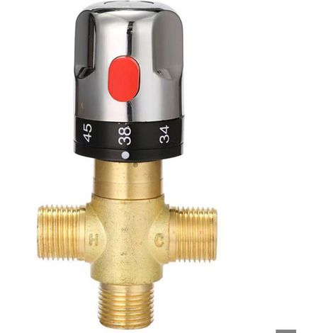 Robinet mélangeur thermostatique, mitigeur thermostatique, robinet mitigeur de douche avec connecteur1/2 NPT", robinet de marque (1/5)