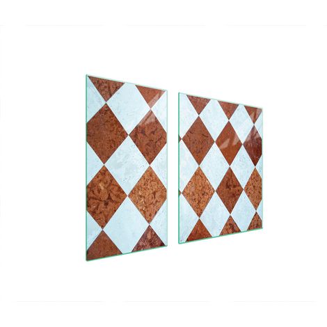 Plaque de protection en verre pour poêle mosaïque 90x52 (1/5)