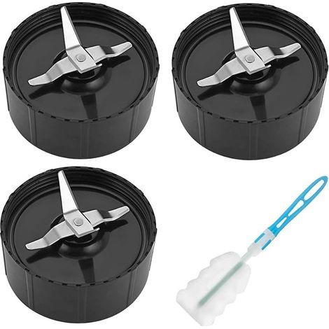 3 Pièces Lame de Remplacement pour Magic Bullet Blender Mixeur, 250 W Magic Bullet Pièces de Rechange de Lame, Accessoires Lame Croisée Magic Bullet (1/5)