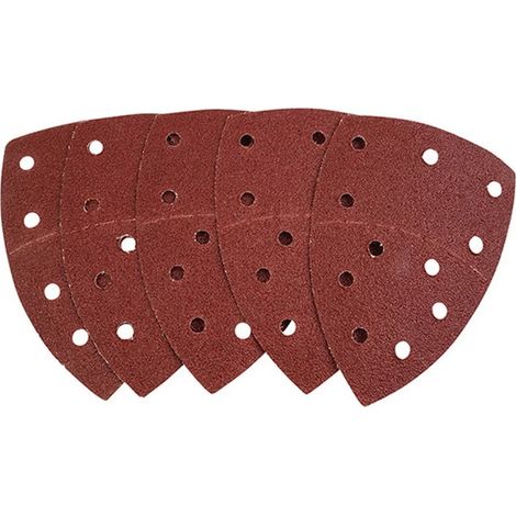Feuilles abrasives triangulaires autoportées 102 × 151 mm grain 120 - pack de 5 pièces