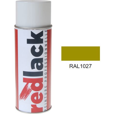 Sprühfarbe 400 ml – RAL 1027 - Seidenmatt - Currygelb - für verschiedene Oberflächen - Redlack