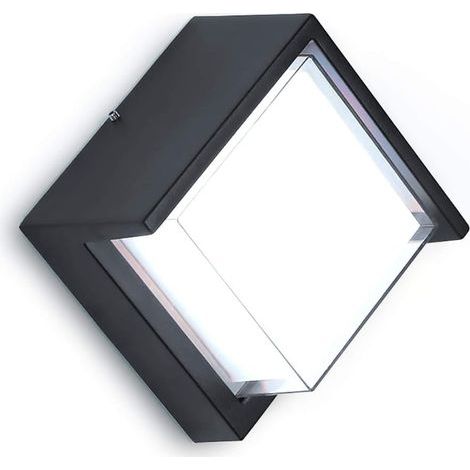 Applique murale extérieure LED 12 W / Corps en aluminium - Étanchéité IP65 pour une utilisation intérieure et extérieure, lumière blanche (6000 K) (1/5)