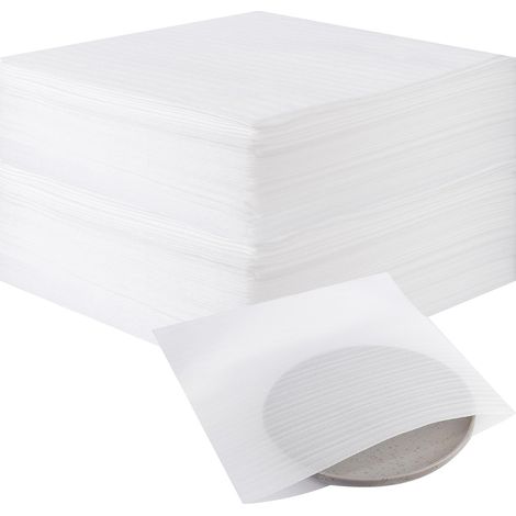 100 x Bubble Moving Paper for Dishes, Cardboard Moving Tableware, Glass Cardboard 30 x 30 cm, Pearl Cotton Packaging Bags to Protect Glasses, Plates, Wine Bottles (1/5)