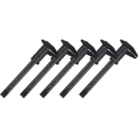 Jeu de 5 pieds à coulisse, jauge double échelle pour bijoux et (1/5)