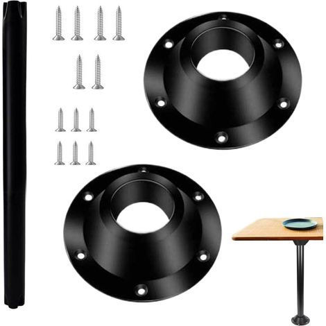 Soporte de base de mesa para autocaravana, base de mesa de aleación de aluminio, base de base para autocaravana, pata de mesa extraíble, pedestal de mesa para autocaravana, accesorios de interior de (1/5)