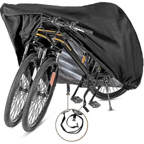 Housse de vélo (1 pièce) pour 2 ou 3 vélos - Housse imperméable pour l'extérieur - Matériau Ripstop 210D offrant une protection constante pour tous types de vélos-AquaForge (1/4)