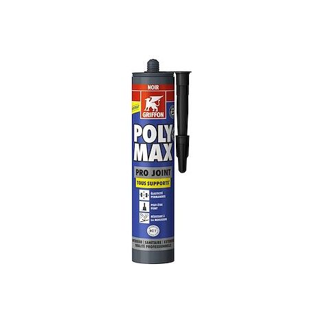 Poly Max Pro Joint Noir, cart 280 ml, mastic d'étanchéité Premium