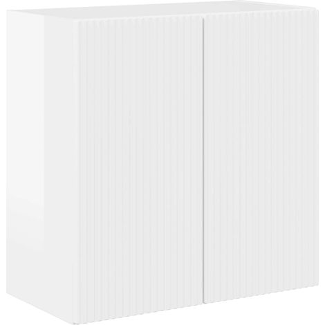 vidaXL TV Wall Cabinet 59.5 x 31 x 60 cm High Gloss White