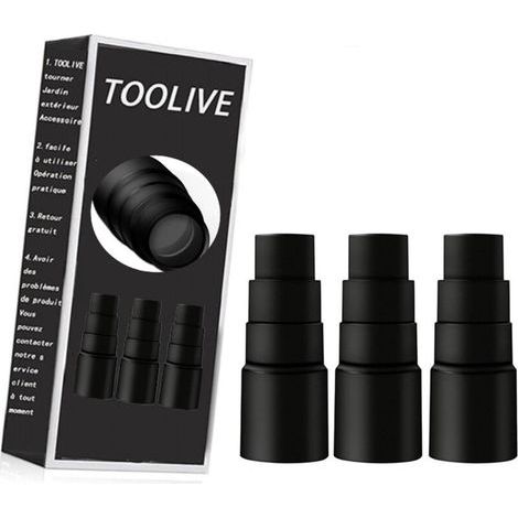 Lot de 3 adaptateurs pour tuyau d'aspirateur - Pour Kärcher Bosch Parkside Makita Metabo Black & Decker (1/4)