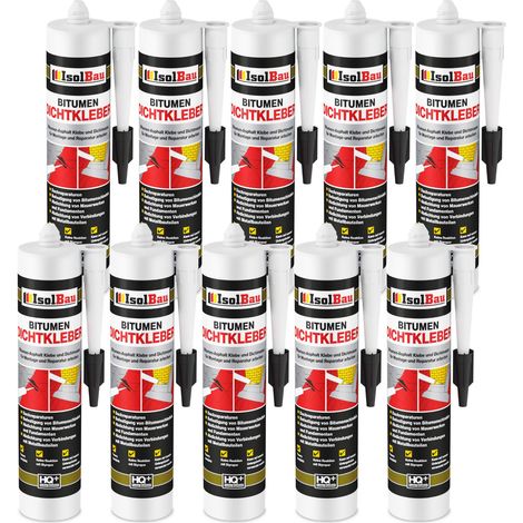 Bitumenkleber 10 x 310 ml Dachdichtstoff Bitumen Dichtmasse Schindelkleber (1/2)