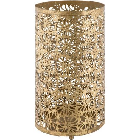 Portaombrelli rotondo in metallo traforato Fiori Glam (1/5)