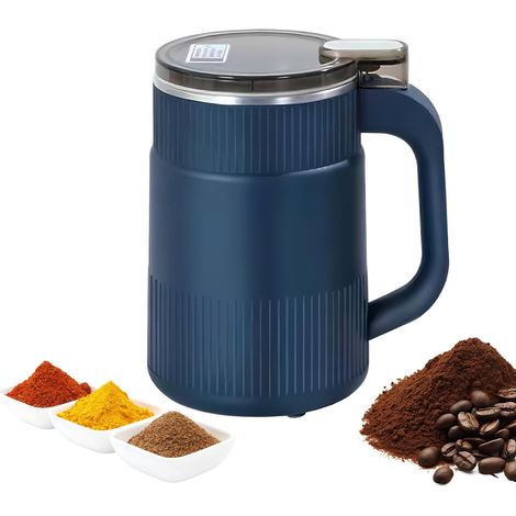 Moulin à café électrique - Moulin à épices et à café - Multifonction - Machine de broyage de café - Petite machine à café pour grains de café, noix, épices et grains