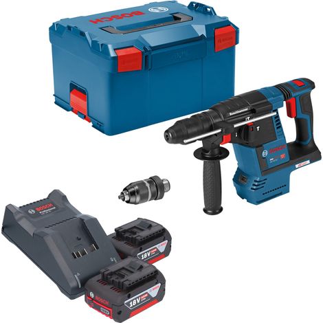 Bosch GBH 18V-26 F Professional Marteau perforateur sans fil 18 V 2,6 J SDS plus Brushless + 2x batterie 4,0 Ah + chargeur + L-Boxx (1/5)