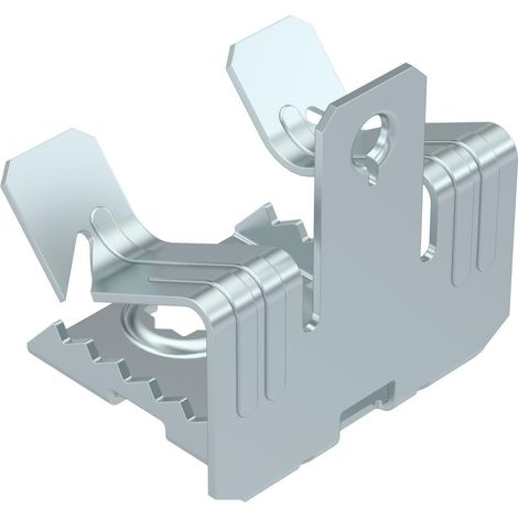 OBO Bettermann Staffa per trave con filettatura interna M6 14-20mm acciaio lamellare di zinco, 1488285