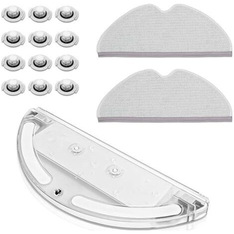 Kit partiel : 1 réservoir d’eau, 2 lingettes de nettoyage, 12 filtres pour réservoir d’eau, accessoires pour aspirateur Xiaomi Roborock S50, S51, S55 et T61 (1/4)