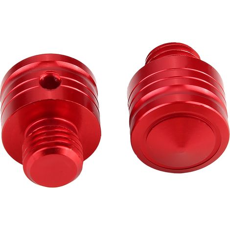 Universeller Motorrad-Roller-Rückspiegel, M10x1,25 Befestigungsschraube, Rot, für Lenker (1/5)