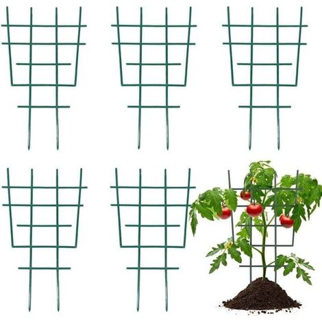 Ulisem Lot de 6 tuteurs en plastique pour plantes grimpantes, treillis de jardin pour plantes grimpantes, cadre d'escalade, pot de fleurs, treillis pour plantes d'intérieur et d'extérieur