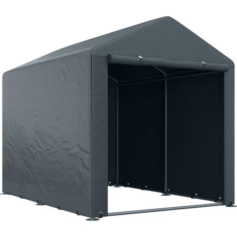 Abri de jardin, 1,6 x 2,18 x 1,72 m, protection UV, porte zippée, revêtement déperlant pour outils de jardin.