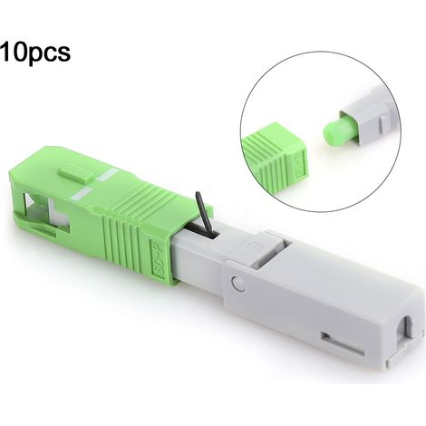 10 Pièces Connecteur Rapide Fibre Optique FTTH SC/APC, Jonction Froide à Encastrement Rapide