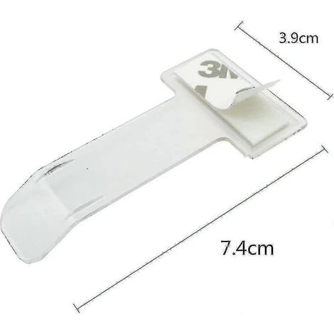 Porte-tickets de parking, lot de 4, transparent, à ventouse, pour pare-brise de voiture. (1/3)