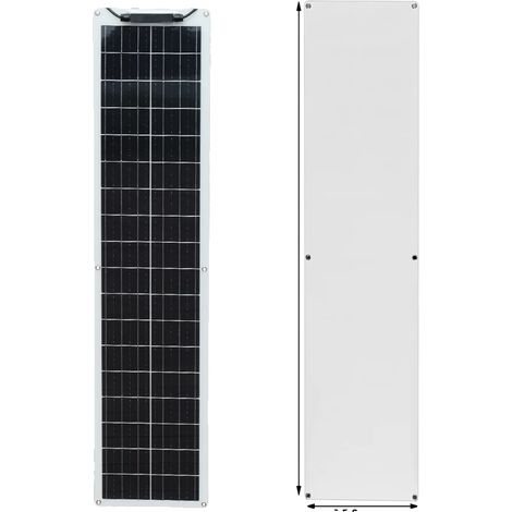 Kit de panneaux solaires flexibles, haute efficacité, design léger, 50W Panneau solaire W (1/2)