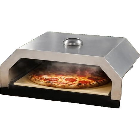 Pizzaofen, Keramikstein, kompatibel mit Gas- und Holzkohlegrills, Mehrfarbig (1/2)