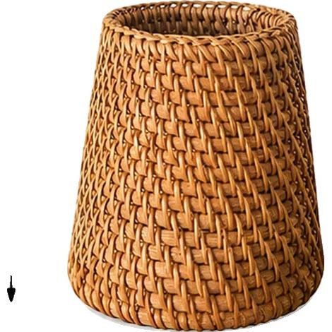 Organizador de almacenamiento, ratán tejido a mano, diseño ecológico, B (1/2)