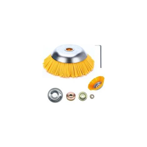 Tête de débroussailleuse universelle – Brosse rotative 8 pouces pour élimination des mauvaises herbes et entretien des haies (1/5)