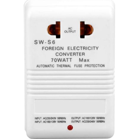 70-W-Aufwärtswandler-Transformator (110 V/120 V auf 220 V/240 V), Standard-CN-Stecker (1/5)