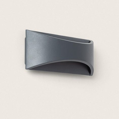 Aplique de Pared Exterior LED 7W Aluminio Iluminación Doble Cara CCT Seleccionable Gedved Antracita