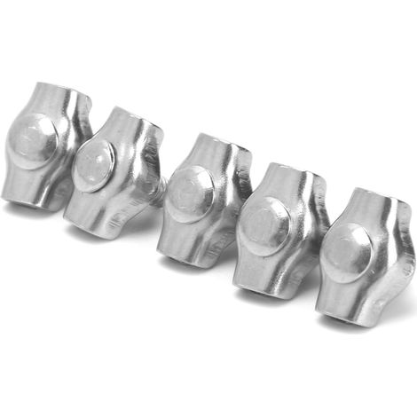 5 Pièces Collier de Serrage Simplex en Acier Inoxydable pour Marine, Voile et Élingues - 2mm (1/5)