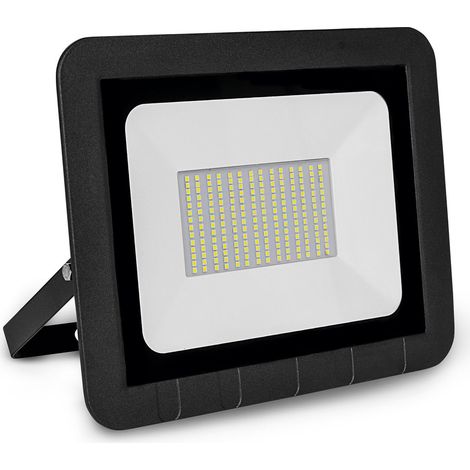 Mattel schwarzer flacher LED-Projektor IP65 100W kalt