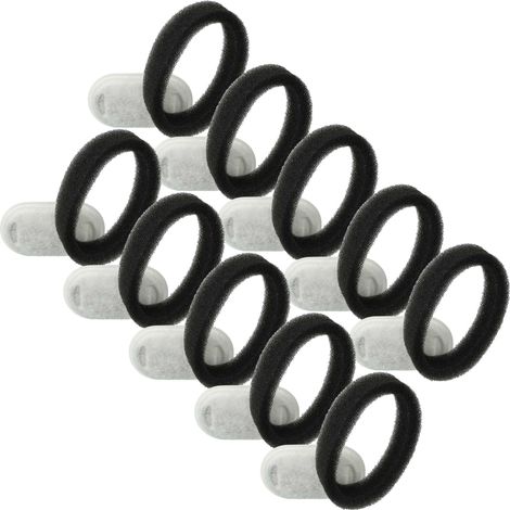 vhbw 10x Filtro compatible con Tomxcute bebedero para gatos y perros - Elemento filtrado + filtro de bomba