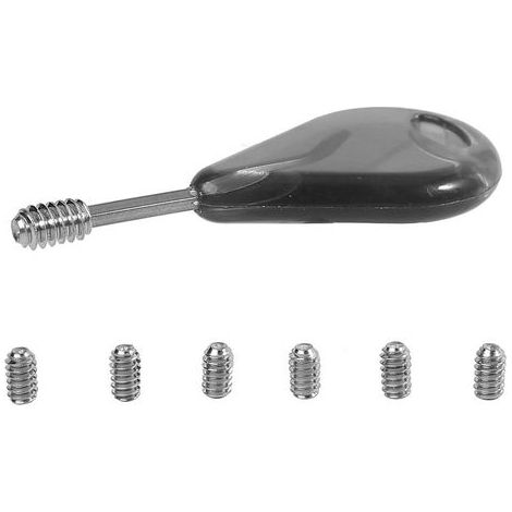 Surfboard-Finnenschlüssel – FCS – 5 cm – mit 6 Stellschrauben – Ersatzteil (1/5)
