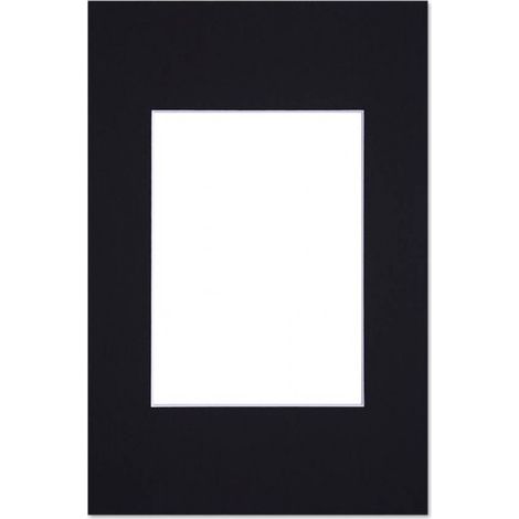 Passe partout standard noir pour cadre et encadrement photo - Nielsen - Cadre 50 x 70 cm - Ouverture 30 x 45 cm (1/2)