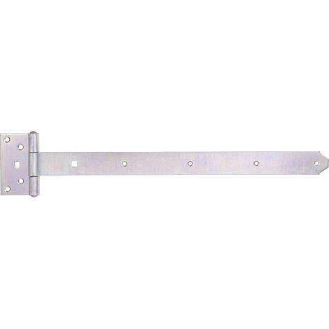 Penture anglaise avec goupille rivetée passivée penture 491 x 40 mm charnière 103 x 59 mm (1/3)
