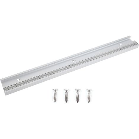 Rail en T en Alliage d'Aluminium 400mm avec Échelle pour Glissière de Menuiserie, Accessoire de Guidage Précision (1/5)