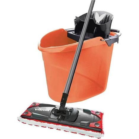 Kit Vileda Ultramat con Manico Telescopico Corallo